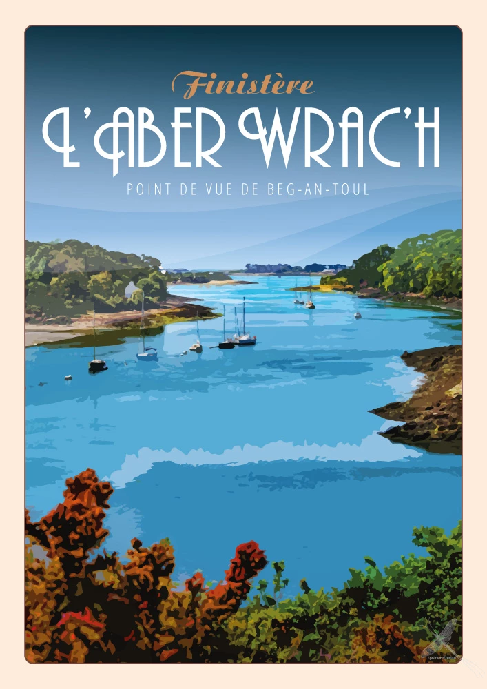 Affiche vintage - L'Aber Wrac'h