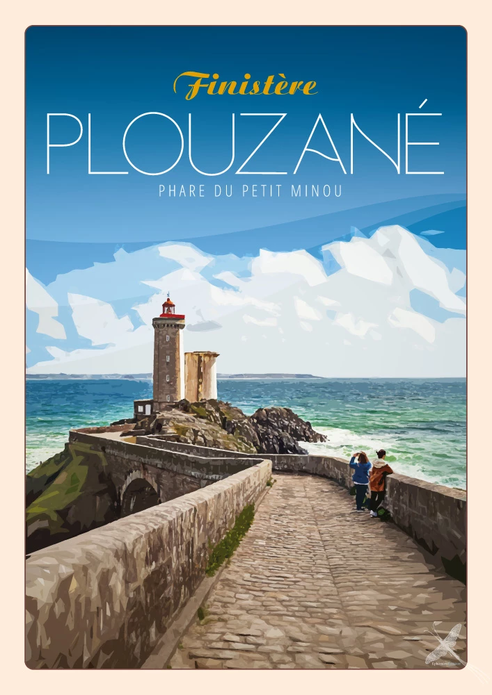 Affiche vintage - Plouzané