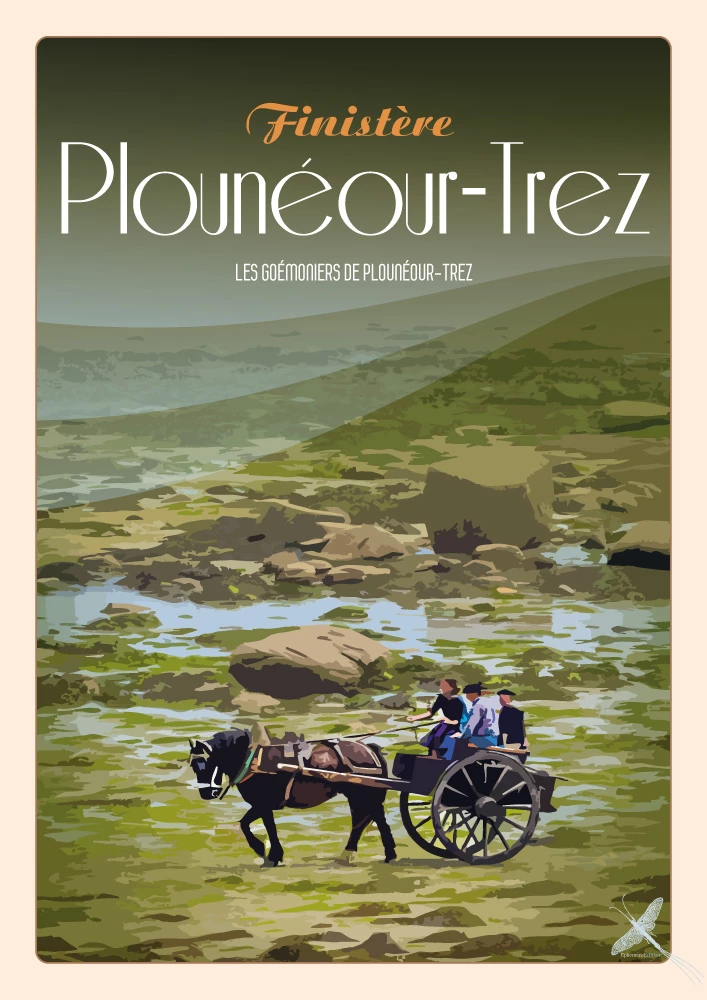 Affiche vintage - Plounéour-Trez