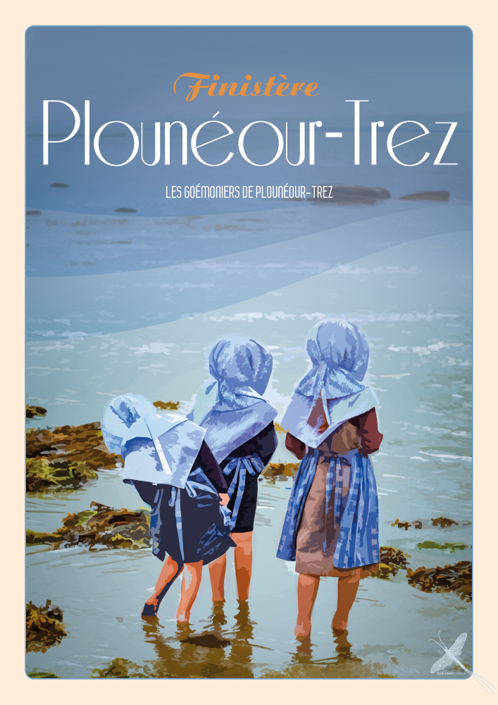 Trez Affiche vintage - Plounéour-Trez