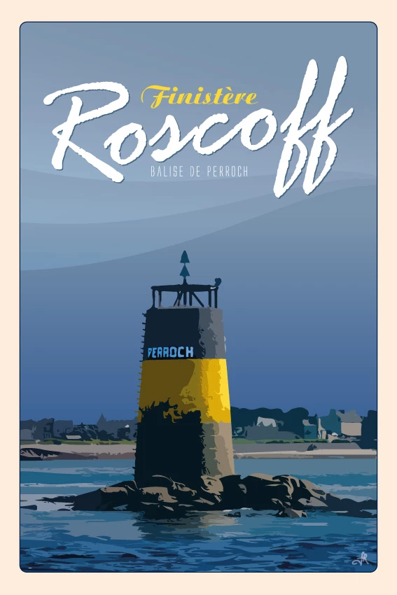 Affiches vintages Roscoff : Affiche vintage - Roscoff
