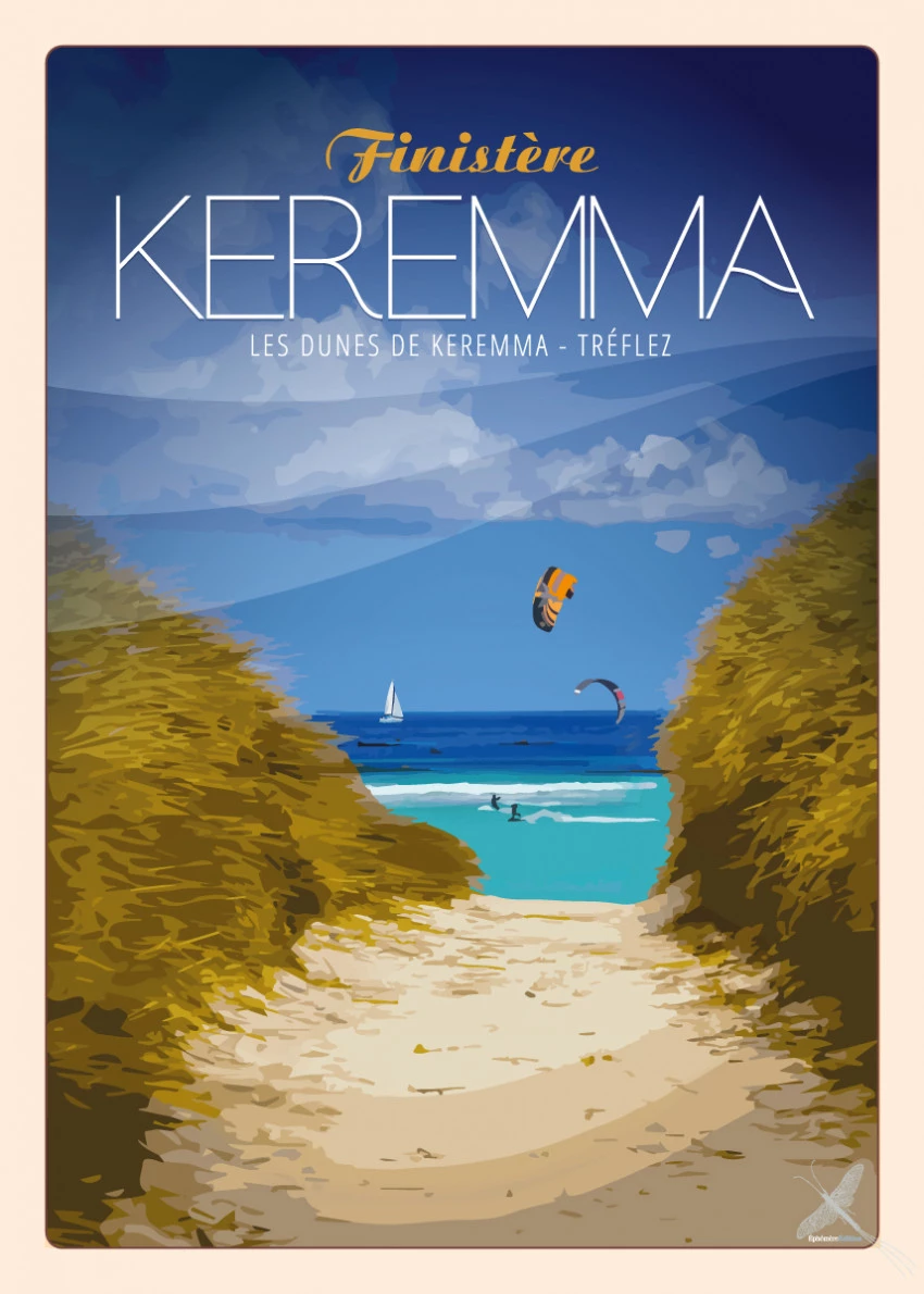 Affiche vintage - Keremma - Tréflez